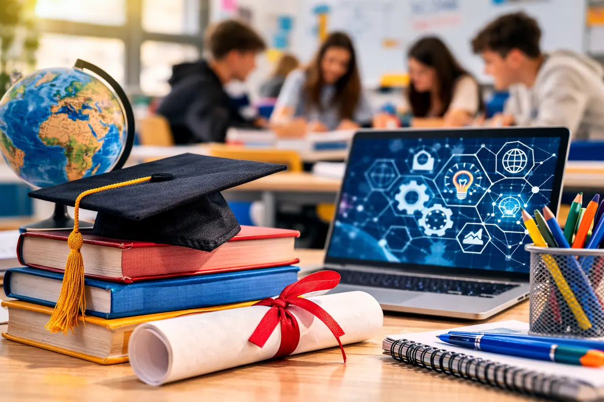 Ambiente scolastico moderno e dinamico