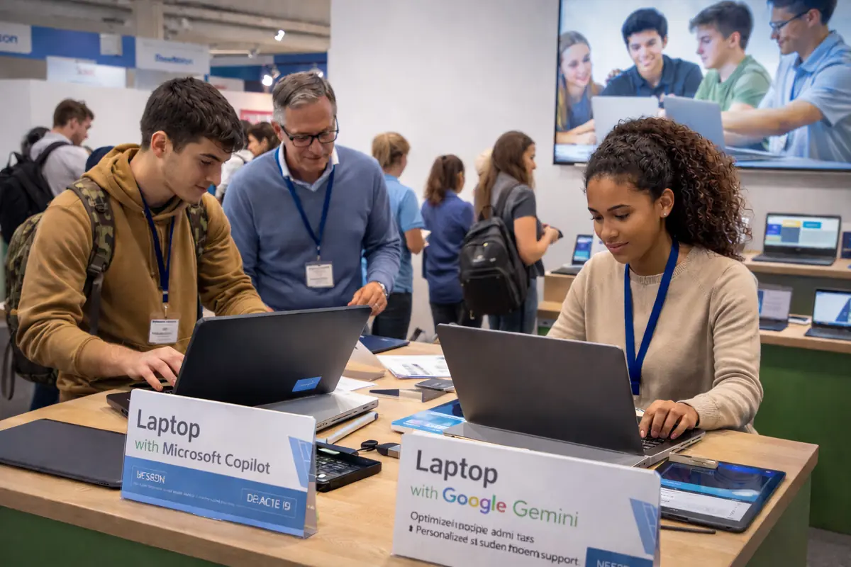 Esposizione tecnologica educativa con AI