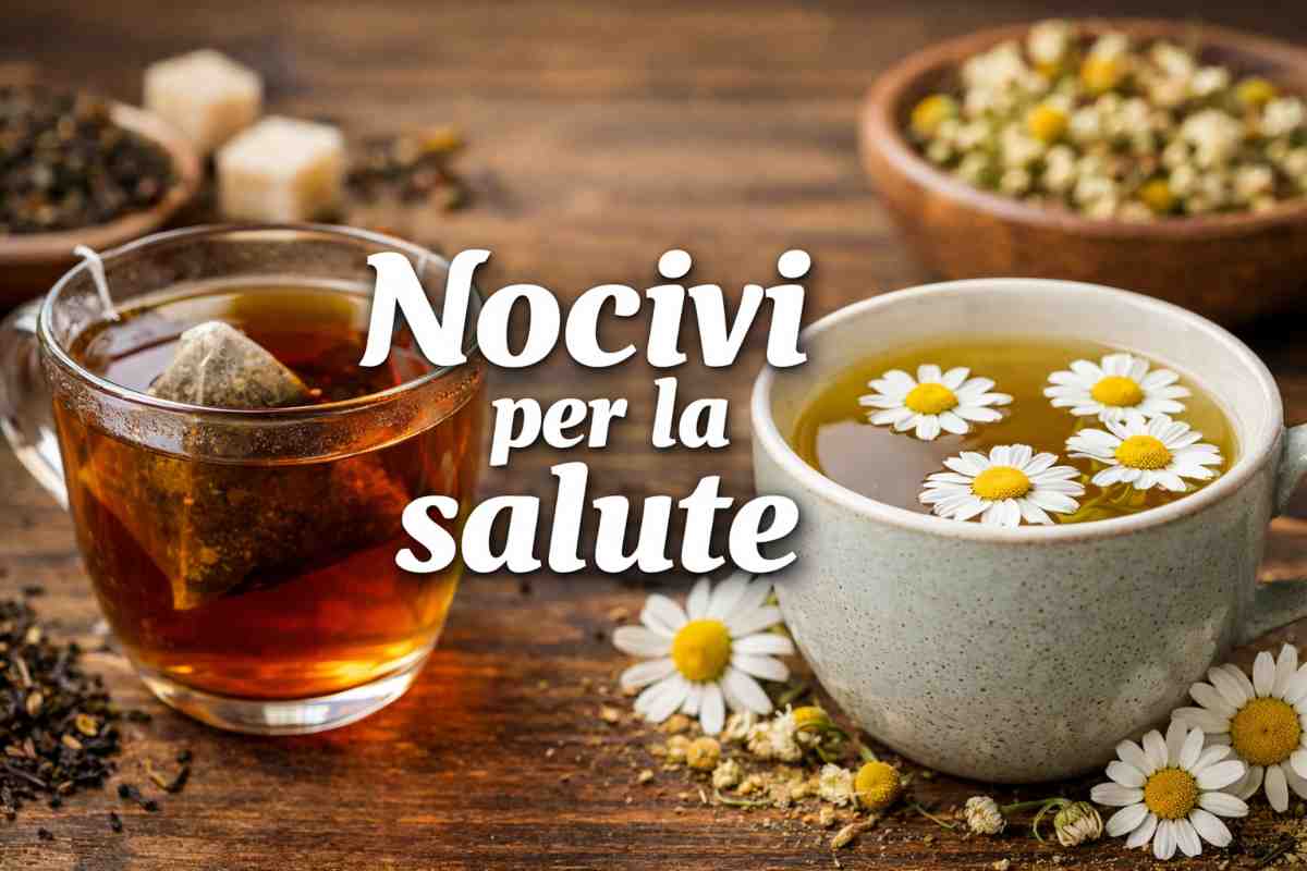 te e camomilla nocivi per la salute